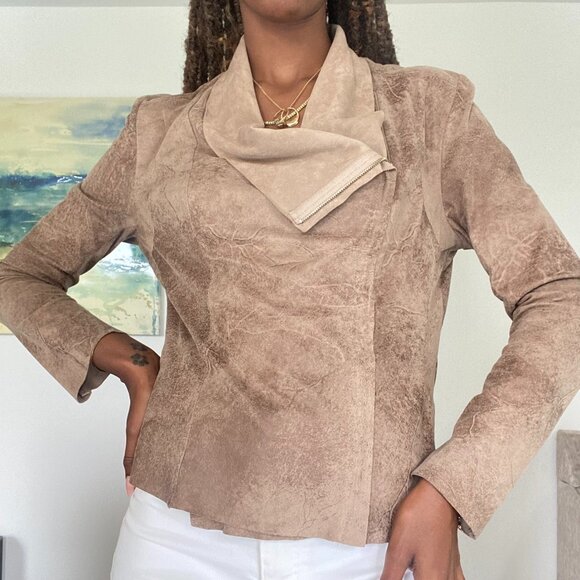 Jackets & Blazers - Suede Tan Jacket